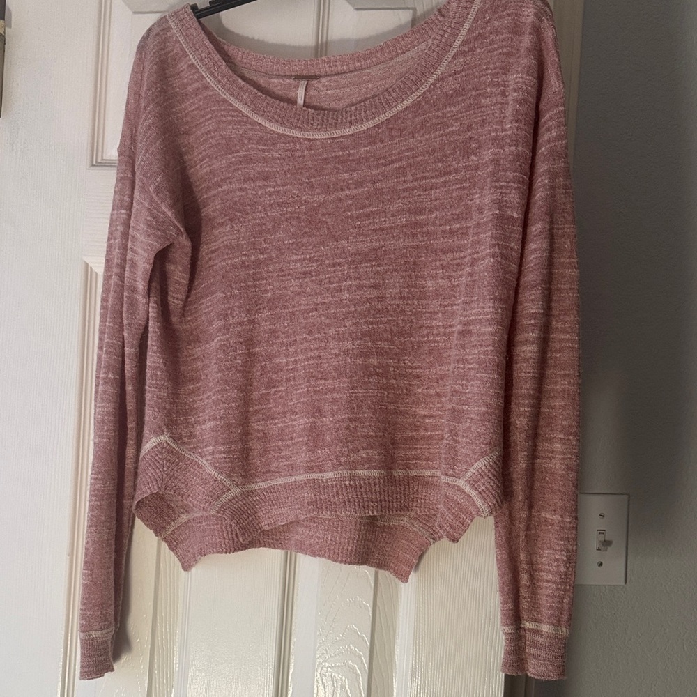 Free People Women's Pink Sweater